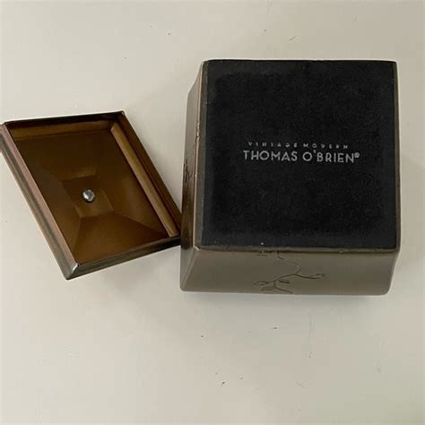 vintage modern thomas o'brien metal box|thomas obrien vintage.